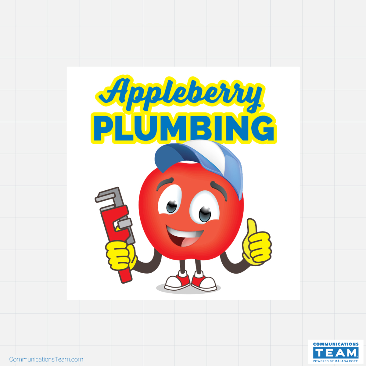 Communications-Team-Portfolio-Appleberry-Plumbing-Logo