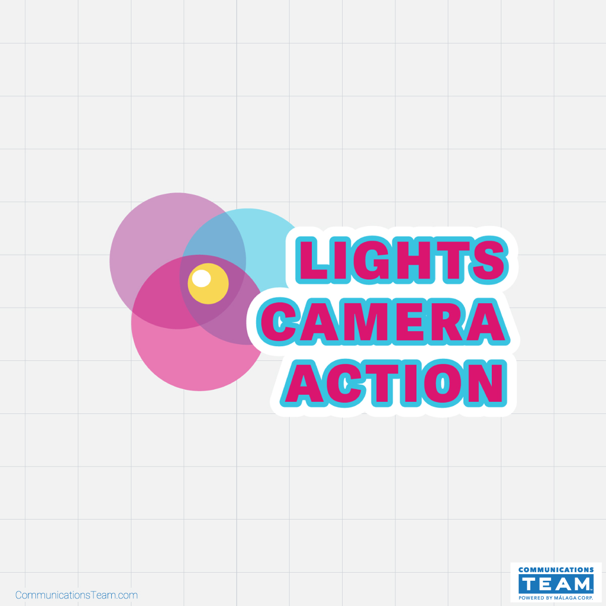 Communications-Team-Portfolio-Lights-Camera-Action-Logo